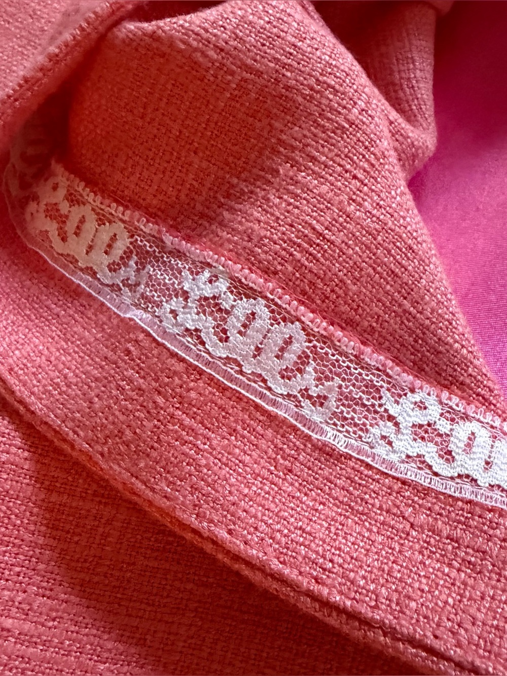 Lilly Pulitzer Parker Rosette Linen Blend Dress Coral Pink Size 0 Preppy - Picture 6 of 10